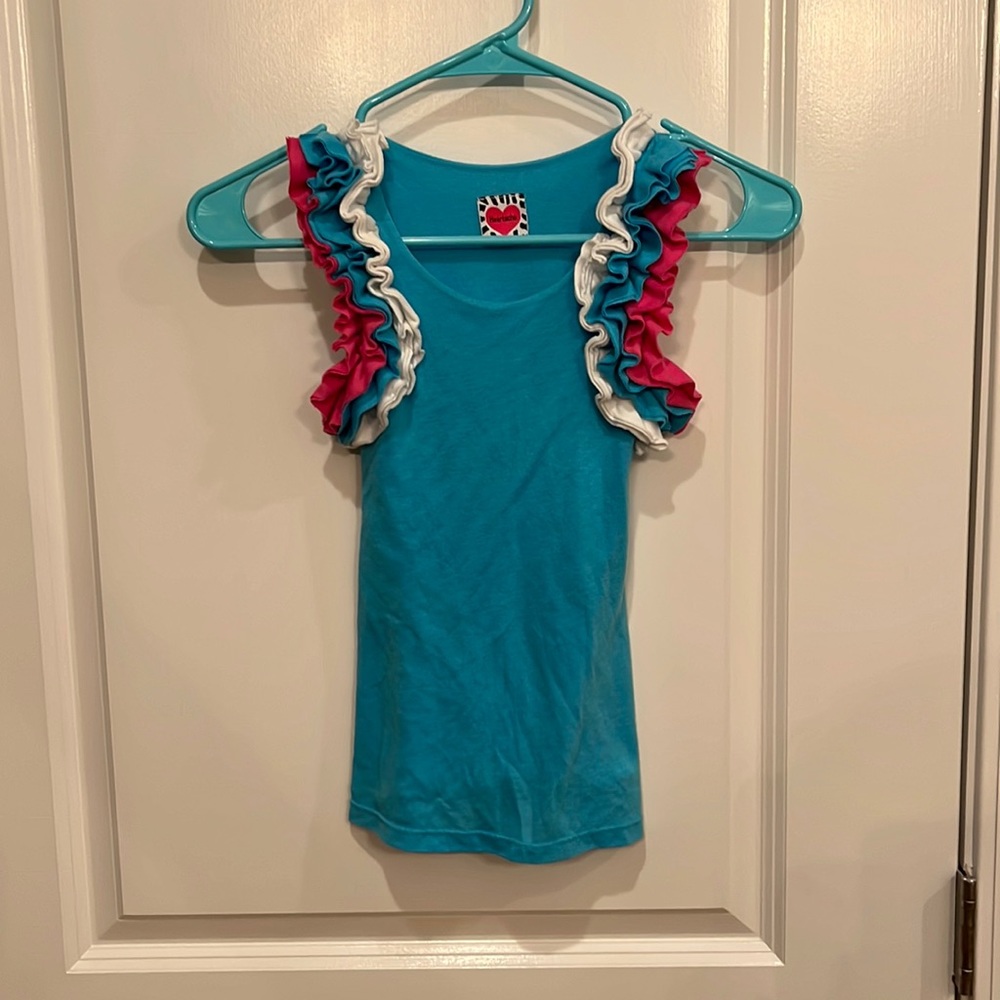 Ruffle sleeve tank